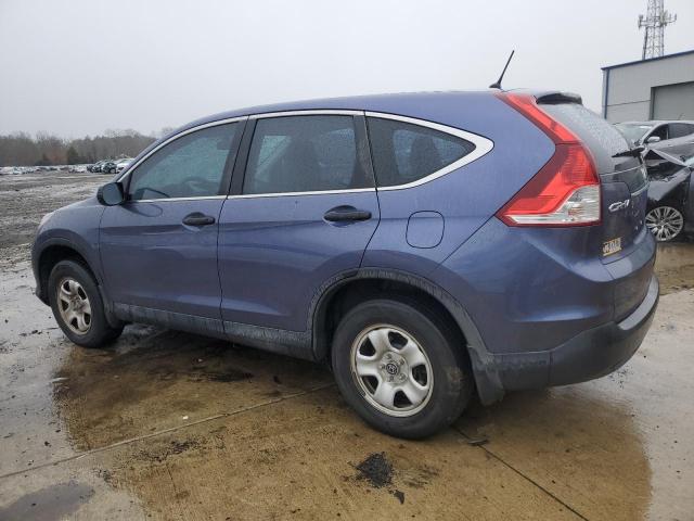 2HKRM4H36DH630650 - 2013 HONDA CR-V LX BLUE photo 2