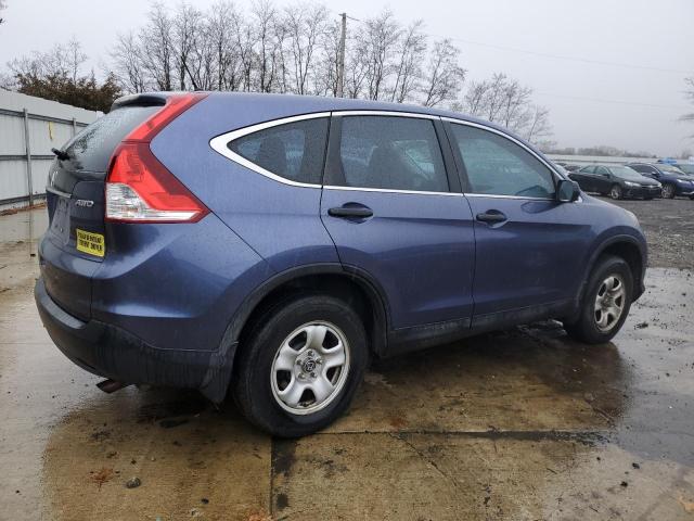 2HKRM4H36DH630650 - 2013 HONDA CR-V LX BLUE photo 3