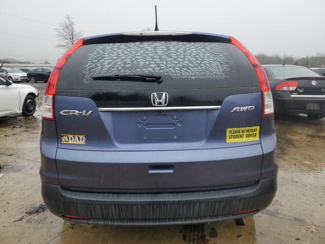 2HKRM4H36DH630650 - 2013 HONDA CR-V LX BLUE photo 6