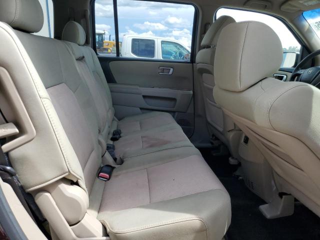 5FNYF3H4XAB013755 - 2010 HONDA PILOT EX 勃艮第红 照片 11