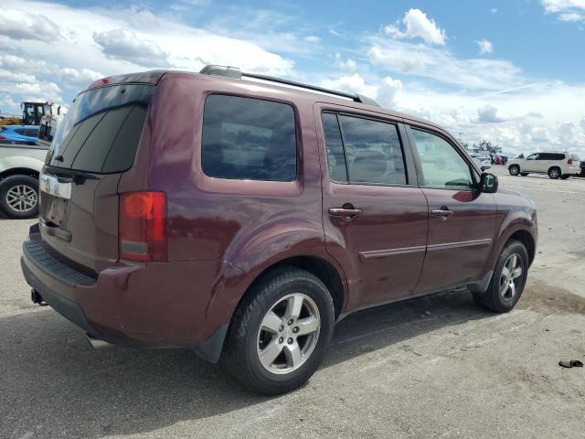 5FNYF3H4XAB013755 - 2010 HONDA PILOT EX 勃艮第红 照片 3