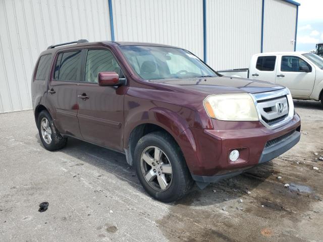 5FNYF3H4XAB013755 - 2010 HONDA PILOT EX 勃艮第红 照片 4