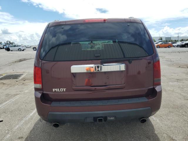 5FNYF3H4XAB013755 - 2010 HONDA PILOT EX 勃艮第红 照片 6