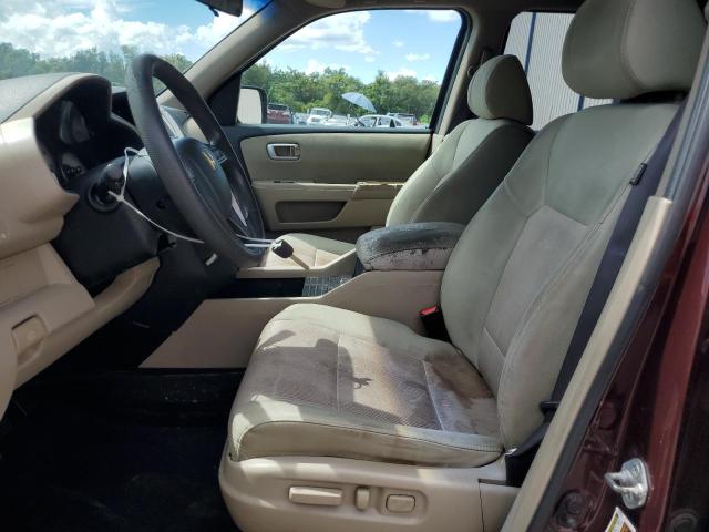 5FNYF3H4XAB013755 - 2010 HONDA PILOT EX 勃艮第红 照片 7