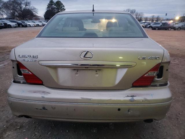 JTHBN36F340148607 - 2004 LEXUS LS 430 GOLD photo 6