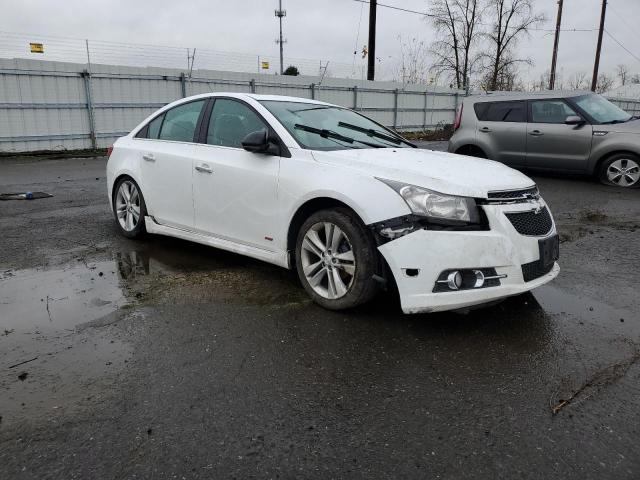 1G1PG5SB4E7280664 - 2014 CHEVROLET CRUZE LTZ WHITE photo 4