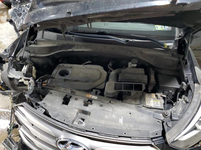 5NMZUDLB7HH001464 - 2017 HYUNDAI SANTA FE S BLACK photo 12