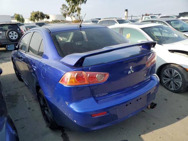 JA3AU86U28U023574 - 2008 MITSUBISHI LANCER GTS BLUE photo 2