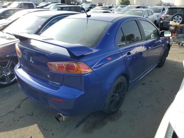 JA3AU86U28U023574 - 2008 MITSUBISHI LANCER GTS BLUE photo 3