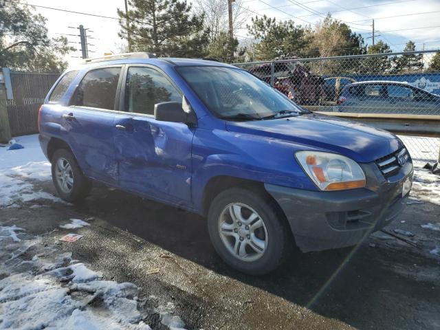 KNDJE723777351737 - 2007 KIA SPORTAGE EX BLUE photo 4