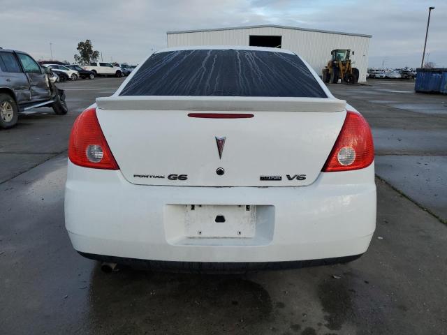 1G2ZJ57K494258704 - 2009 PONTIAC G6 WHITE photo 6