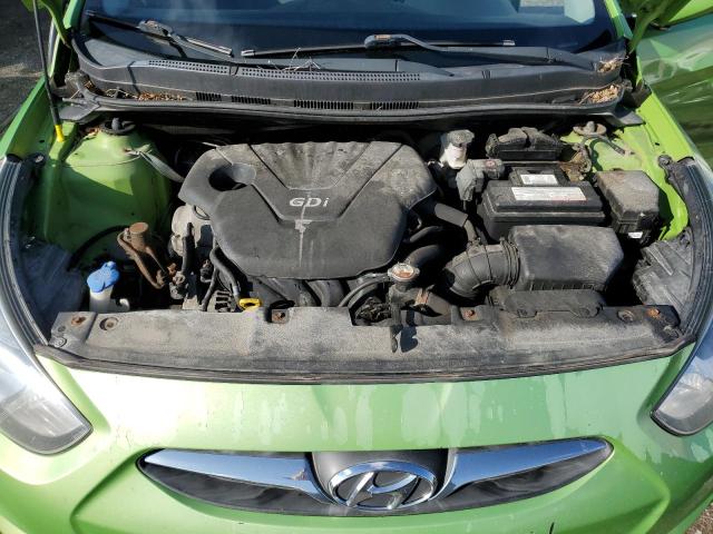 KMHCT5AE4EU197133 - 2014 HYUNDAI ACCENT GLS 绿色 照片 11