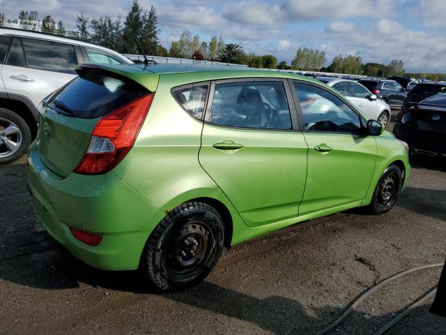 KMHCT5AE4EU197133 - 2014 HYUNDAI ACCENT GLS 绿色 照片 3