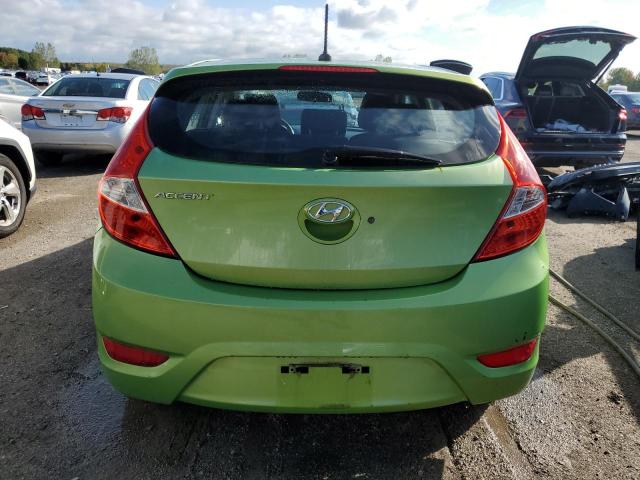 KMHCT5AE4EU197133 - 2014 HYUNDAI ACCENT GLS 绿色 照片 6