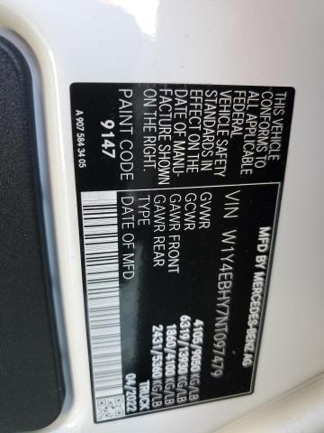 W1Y4EBHY7NT097479 - 2022 MERCEDES-BENZ SPRINTER 2500 WHITE photo 13