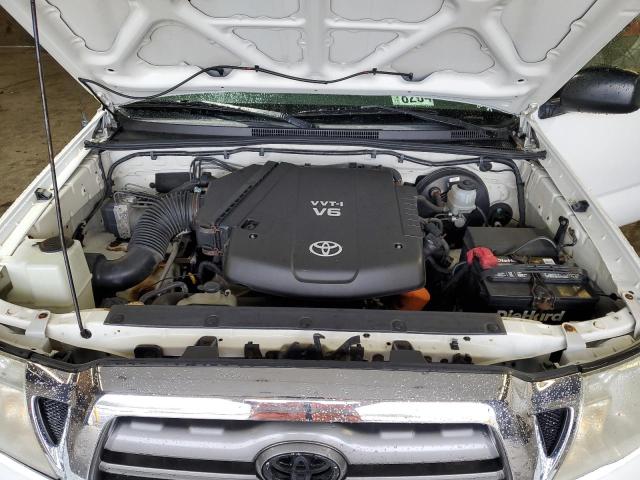 5TEUU4ENXAZ718304 - 2010 TOYOTA TACOMA ACCESS CAB თეთრი ფოტო 11