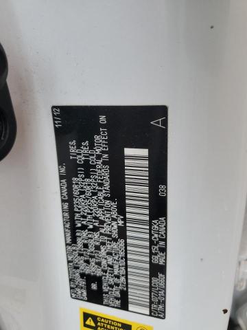 2T2BK1BA1DC185066 - 2013 LEXUS RX 350 BASE WHITE photo 13