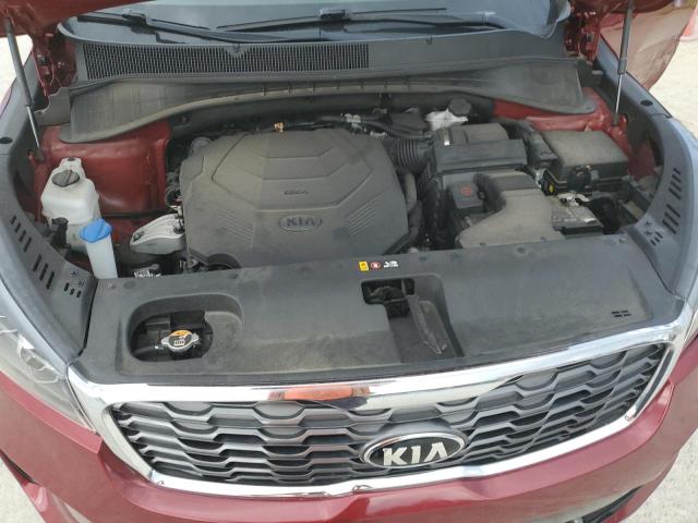 5XYPHDA52KG598842 - 2019 KIA SORENTO EX მუქწითელი ფოტო 12
