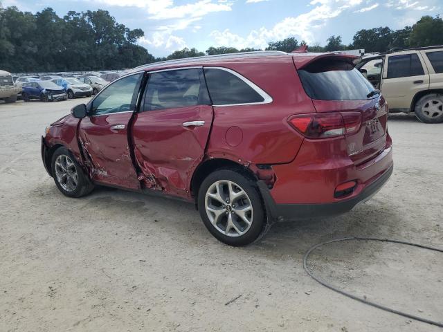 5XYPHDA52KG598842 - 2019 KIA SORENTO EX მუქწითელი ფოტო 2