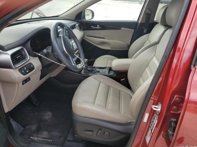 5XYPHDA52KG598842 - 2019 KIA SORENTO EX მუქწითელი ფოტო 7