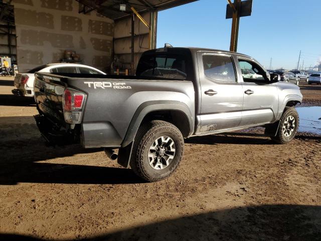 3TMAZ5CN7NM181410 - 2022 TOYOTA TACOMA DOUBLE CAB GRAY photo 3