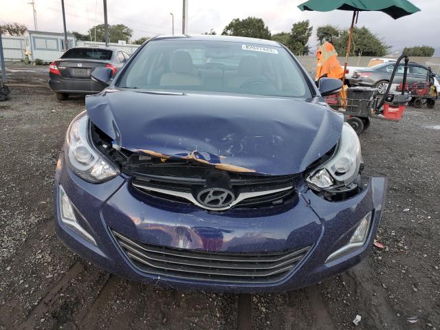 5NPDH4AE8EH490807 - 2014 HYUNDAI ELANTRA SE BLUE photo 5