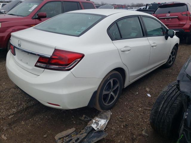 19XFB2F75FE107436 - 2015 HONDA CIVIC SE WHITE photo 3