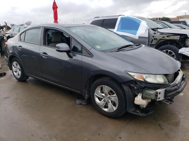 2HGFB2F53DH538780 - 2013 HONDA CIVIC LX GRAY photo 4