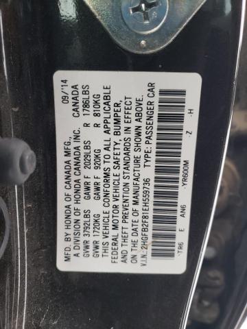 2HGFB2F81EH559736 - 2014 HONDA CIVIC EX BROWN photo 13