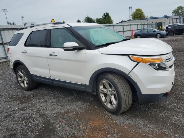 1FM5K8F86EGC34326 - 2014 FORD EXPLORER LIMITED WHITE photo 4