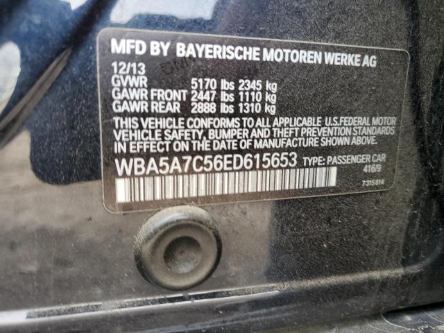 WBA5A7C56ED615653 - 2014 BMW 528 XI GRAY photo 12