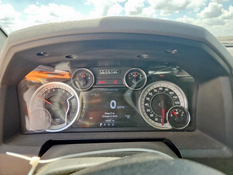 1C6RR6GT3DS609102 - 2013 RAM 1500 SLT GRAY photo 9