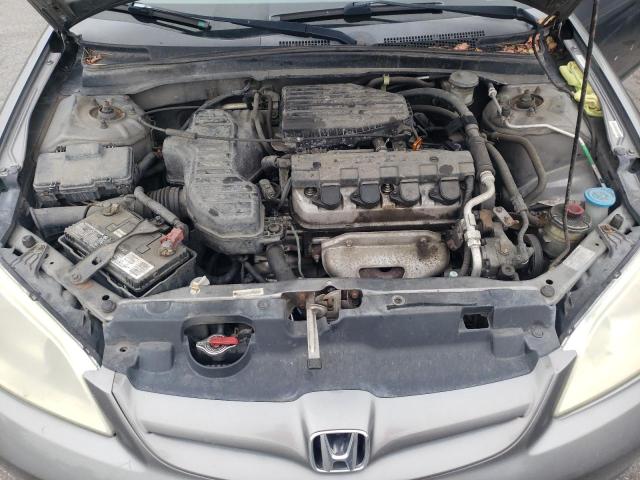 1HGES16475L014520 - 2005 HONDA CIVIC DX GRAY photo 11