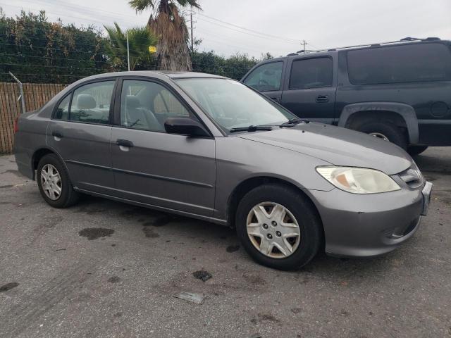 1HGES16475L014520 - 2005 HONDA CIVIC DX GRAY photo 4