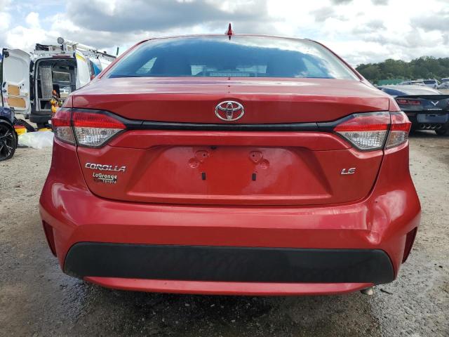 5YFEPMAE2MP218441 - 2021 TOYOTA COROLLA LE Czerwony zdjęcie 6