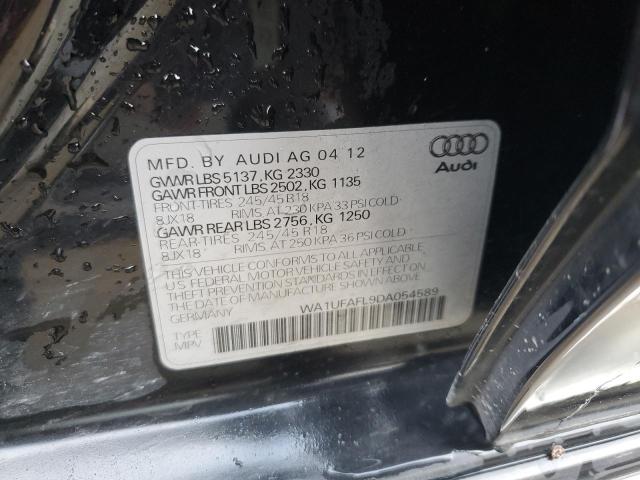 WA1UFAFL9DA054589 - 2013 AUDI A4 ALLROAD PREMIUM PLUS BLACK photo 12