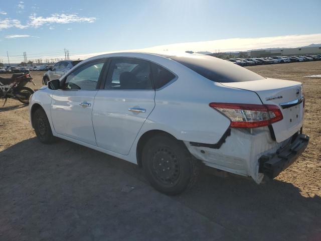 3N1AB7AP8FY226811 - 2015 NISSAN SENTRA S WHITE photo 2