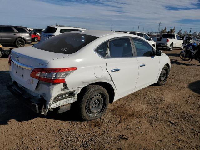 3N1AB7AP8FY226811 - 2015 NISSAN SENTRA S WHITE photo 3