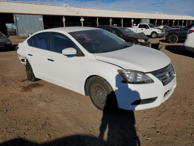 3N1AB7AP8FY226811 - 2015 NISSAN SENTRA S WHITE photo 4