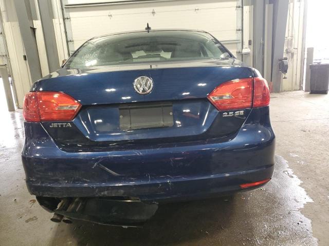 3VWDX7AJ9CM306528 - 2012 VOLKSWAGEN JETTA SE BLUE photo 6