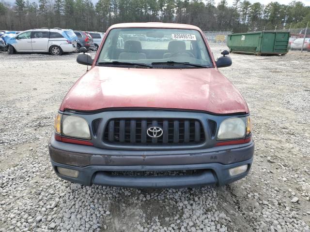 5TENL42N52Z084915 - 2002 TOYOTA TACOMA ORANGE photo 5