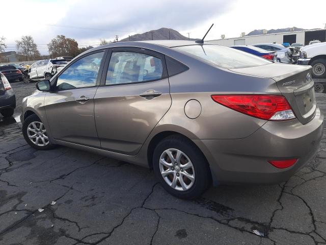 KMHCT4AE0DU404125 - 2013 HYUNDAI ACCENT GLS TAN photo 2