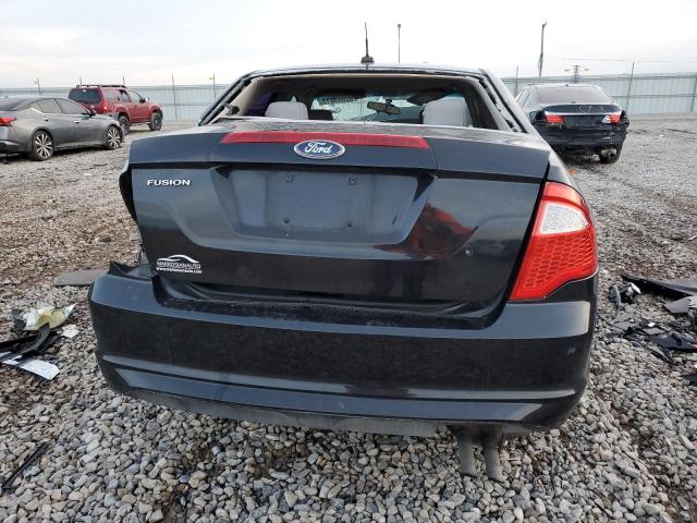 3FAHP0GA7CR439042 - 2012 FORD FUSION S BLACK photo 6