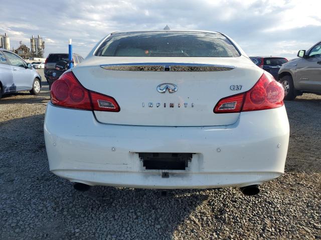 JN1CV6AP4AM201801 - 2010 INFINITI G37 BASE WHITE photo 6