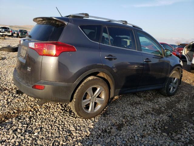 2T3RFREV1FW386964 - 2015 TOYOTA RAV4 XLE GRAY photo 3