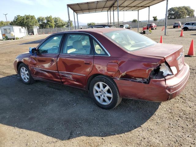 4T1BF28B42U251703 - 2002 TOYOTA AVALON XL BURGUNDY photo 2