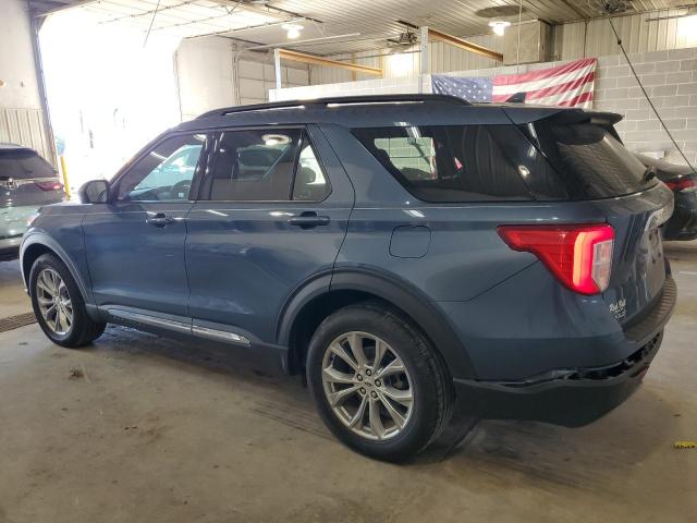 1FMSK8DH1LGB40762 - 2020 FORD EXPLORER XLT BLUE photo 2