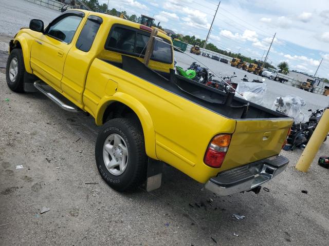 5TESN92N11Z813985 - 2001 TOYOTA TACOMA XTRACAB PRERUNNER YELLOW photo 2