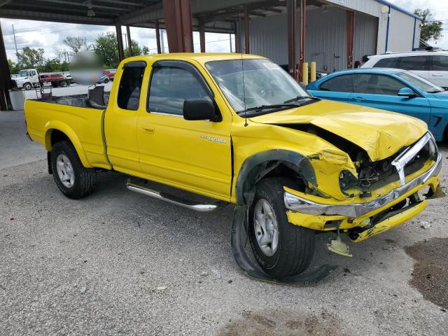 5TESN92N11Z813985 - 2001 TOYOTA TACOMA XTRACAB PRERUNNER YELLOW photo 4
