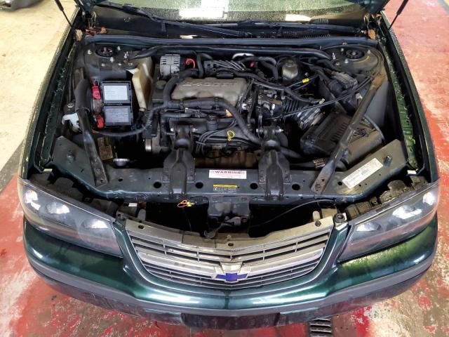 2G1WF52E629270608 - 2002 CHEVROLET IMPALA GREEN photo 11